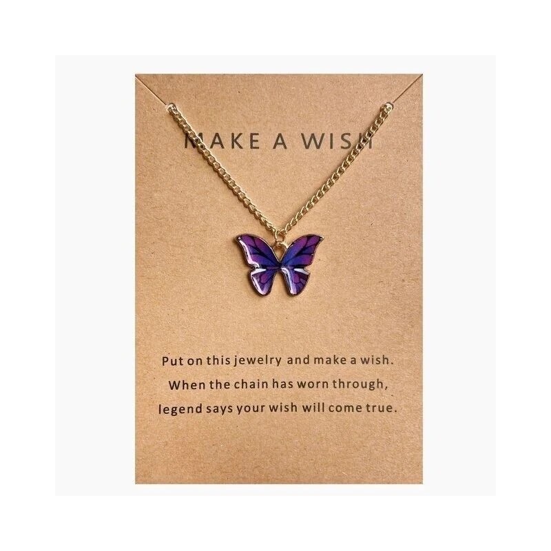 Unbranded Butterfly Necklace Pendant For Women Girls GIFT Make A