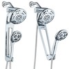 AQUABAR High-Pressure 3-way Shower Spa Combo with Adjustable 18" Extension