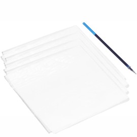 Audiophan Water Soluble Sheet for Embroidery, Transparent Film, Removing with Water, Draw Sheet Sewing Machine, Hand Sewing, DIY, Easy to Sew, Towel Knit, Easy to Use, For Embroidery Items, Water