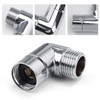 Pack of 2 Shower Hose Adapter, PARFCO 90 Degree Extension