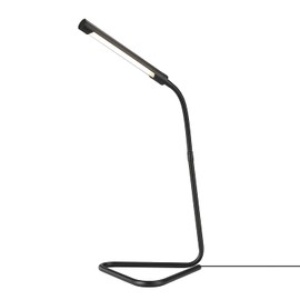 Globe Electric 56060 Arden 12" LED Integrated Desk Lamp, Adjustable Gooseneck, in-Line On Off Switch, USB Cable Included, 7 Watts, 200 Lumens,Black