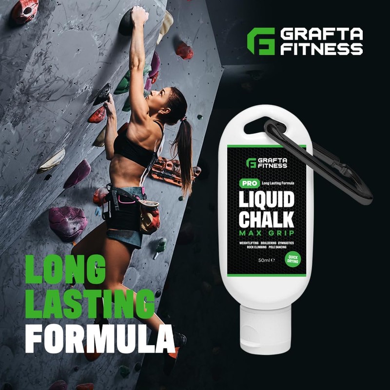 GRAFTA Fitness Pro Liquid Chalk for Weightlifting, Climbing, Gymnastics &