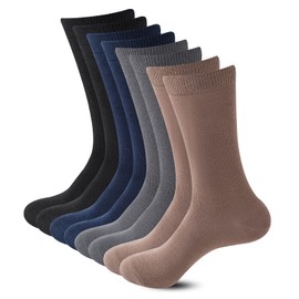 Sock Amazing Bamboo Rayon Socks Black Crew Socks Men Women 8 Pack Dress Socks