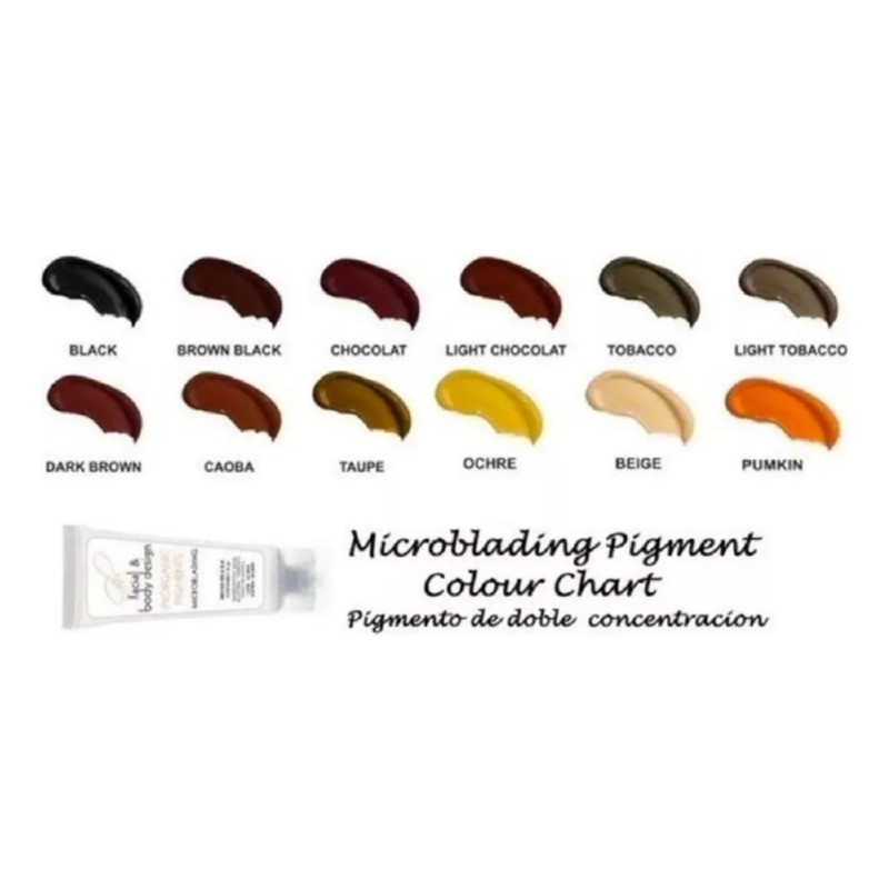 Pigmento Gb Inorganic Microblading + 5 Anillos Chocolat