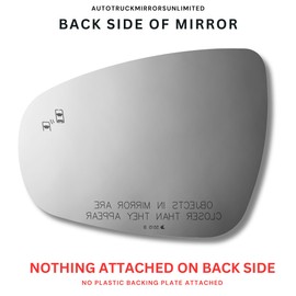 Passenger Side Mirror Replacement Glass + Silicone for 2013-2018 Lexus ES350 - Blind Spot Right Side View RH