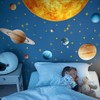 Outer Space Wall Decals，Solar System Outer Space Planets Peel and