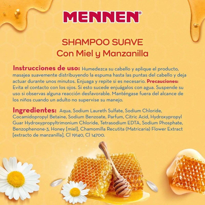 Shampoo Mennen Proteccin y Suavidad Miel y Manzanilla 700ml