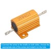 PATIKIL 25W 4 Ohm Aluminum Shell Resistor 2 Pack Aluminum