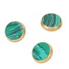3 Pcs Trumpet Valve Cap Embedded Green Standard Metal Finger