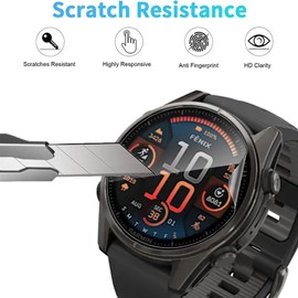 3 Pack Screen Protector for Garmin Fenix 8 AMOLED 43mm/Fenix E 47mm/Fenix 7X PRO Solar,HD Clear Scratch Resistant Bubble Free Easy Installation，Ultra Thin TPU Full Coverage Flexible Soft Film