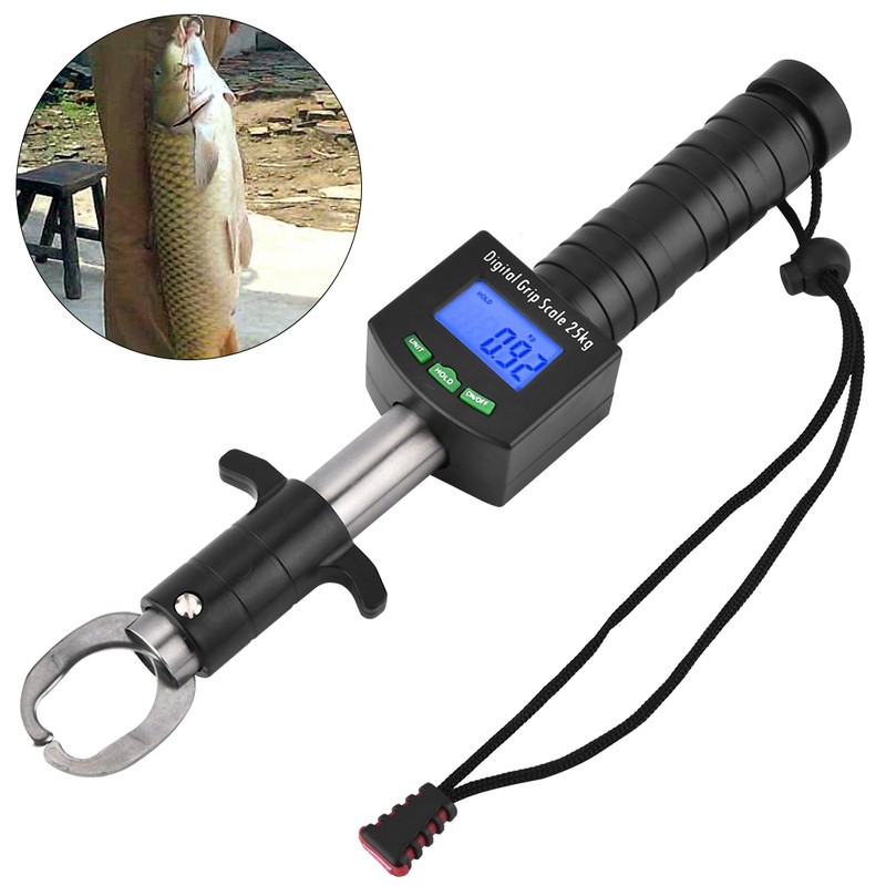 3 in 1 Digital Fish Grip Scale 25kg/55lb Fish Lip