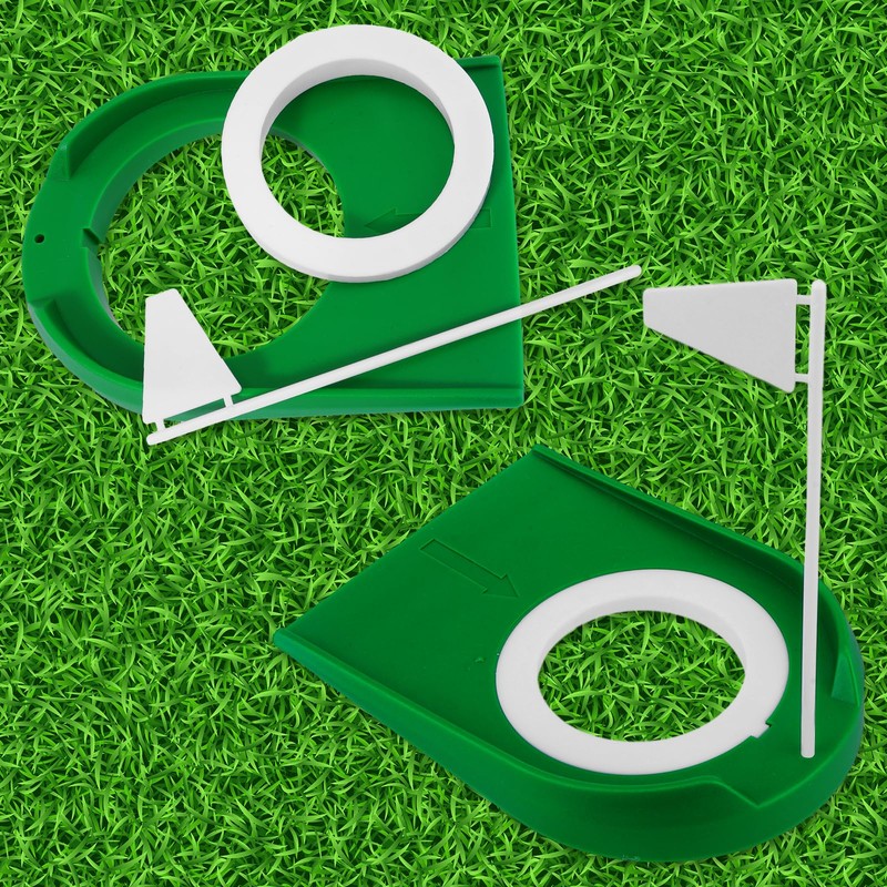 Pack of 2 Golf Putting Cup with Flag, Golf Putting