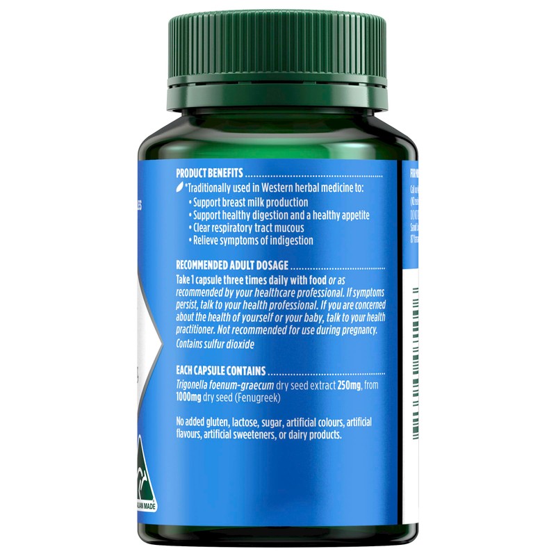 Nature's Own Fenugreek 1000mg Capsules 60 - Traditionally used to