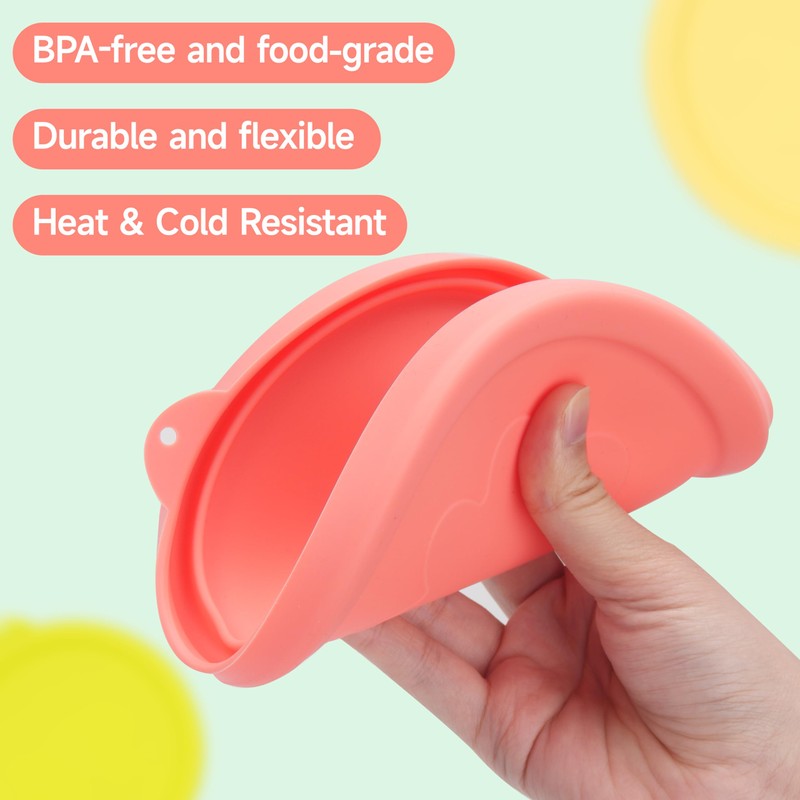 LUVCOSY 7 Cup Silicone Replacement Lids Storage Cover for Anchor