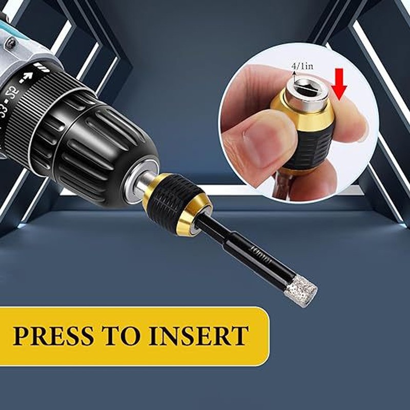 Diamond Drill Bits Set Hex Shank Diamond Hole Saw Kit