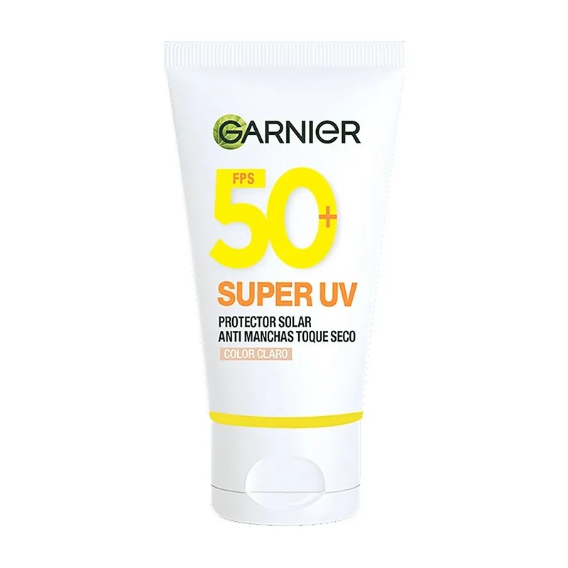 Protector Solar Superuv Toque Seco Tono Claro Garnier, 40ml