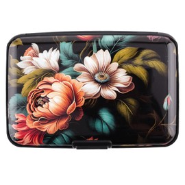 TieNew Credit Card Holder Small Credit Card Wallet Slim RFID Metal Card Holder Wallet Business Card Case ID Case for Women Men