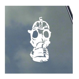 Gas Mask Vinyl Sticker Decal USA Veteran Urban Explorer URBEX