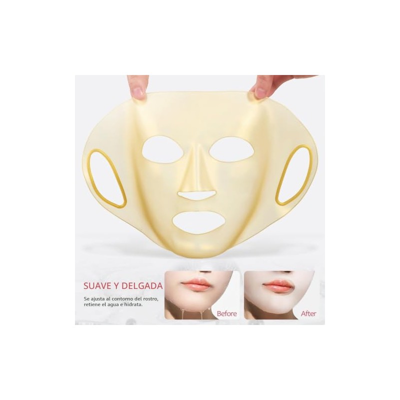 Mascarilla Lifting V-Line para Papada, Reafirmante Hidratante, 4 Piezas