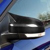 1 Pair Carbon Fiber Ox Horn Rearview Side Glass Mirror