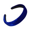 2.5cm Royal Blue Lightly Padded Plush Short Pile Velvet Headband