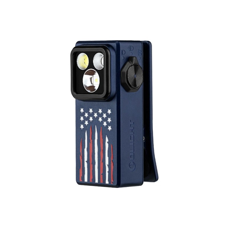 Olight Oclip Ultra Stars & Stripes Clip-On Light, Flood, Spot,