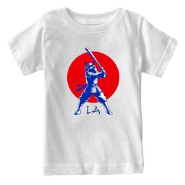 Los Angeles Samurai Kid's T-Shirt for Baseball Fans (White Shirt, YS)
