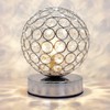 Modern Crystal Ball Table Lamp Chrome Base with G9 5w