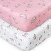 Bassinet Fitted Sheet(33" x 20"), Bassinet Sheets 2 Pack, Compatible
