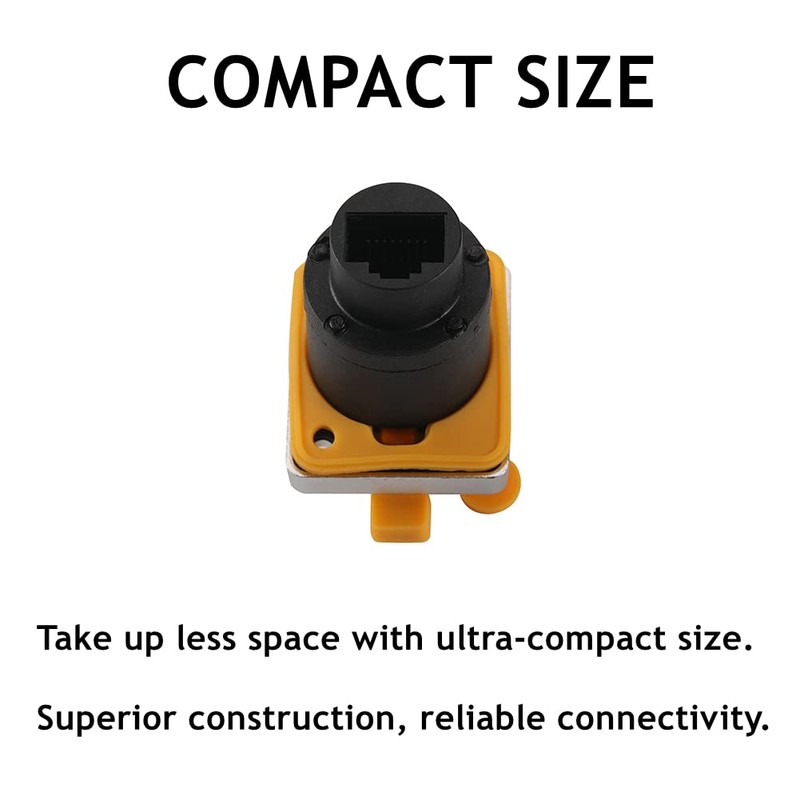 PENGLIN 5PCS RJ45 Panel Mount Coupler, D-Type RJ45 Panel Connector,
