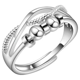 FOMIYES Adjustable Ring for Women Aesthetic Open Ring Vintage Jewelry for Women