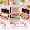 Microwave Sandwich Maker for Quick Meals – Nonstick Double-Sided Press