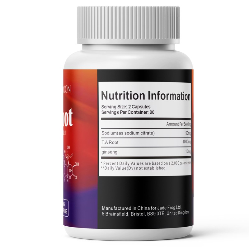 High Strength TongAliRoot, 180 Capsules, 400mg per Serving, 6 Month