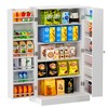 SogesPower Kitchen Pantry Storage Cabinet,Freestanding Pantry Cabinet with Doors and