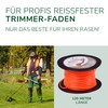 Natursache Trimmer Line for Grass Trimmer, Orange, Round, 1.6 mm