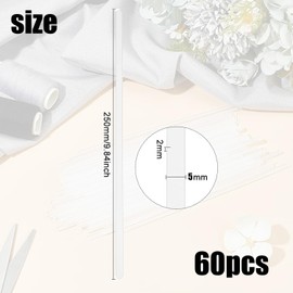 Transparent Plastic Boning, 60Pcs Corset Support Boning Sewing Clear Plastic Boning Corset Making Supplies for Sewing Corset, Costume, Bra Underwires DIY Making, Wedding Dresses