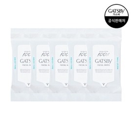 Gatsby Facial Paper Moist Type Large Capacity 42 Sheets x 5 / 갸스비 훼이셜 페이퍼 모이스트 타입 대용량 42매 x5개