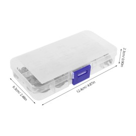 Gatuida External Retaining Rings Assortment Kit Stainless Steel Snap Rings with Portable Plastic Case for Organized and Efficient Use Durable and Easy to Install Clips