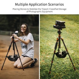 Selens Tripod Weight Sandbag Black Durable Tripod Stone Bag Universal Light Stand Sand Bag for Stabilizing Photography Accessories