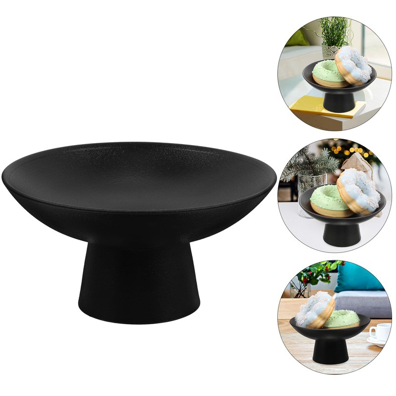 Cabilock Ceramic Fruit Bowl Footed Food Bowl Kitchen Counter Decorative