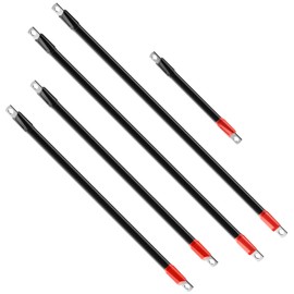 CLUBRALLY Club Car Precedent Battery Cables Set 48 Volt 3 Gauge for 2008-Up Golf Cart with Six 8V Batteries