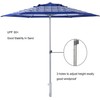 AMMSUN 8ft Fiberglass Ribs Commercial Grade Patio Beach Umbrella with