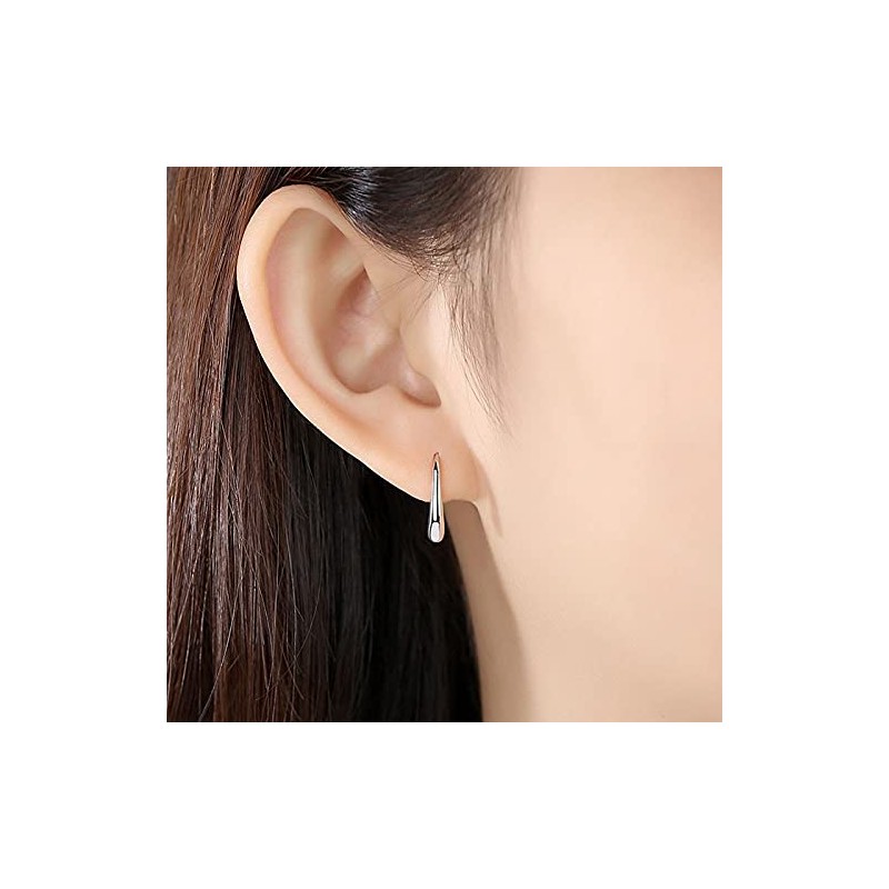 Glam Jewelry Women's Teardrop Earrings, Simple, Small, Hook Earrings, Drops,