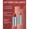 Matte Lipstick for Women, Brick Red Lipstick Long Lasting Beauty