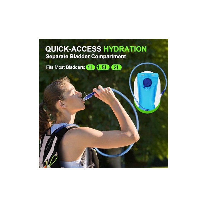 RISEMART Running Vest for Men and Women, Hydration Backpack, Running