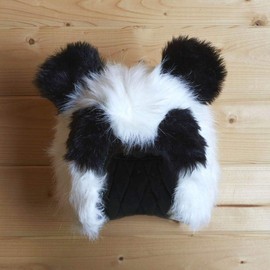 Headztrong Snow Panda Furry Animal Winter Bike Snow Ski Helmet Cover