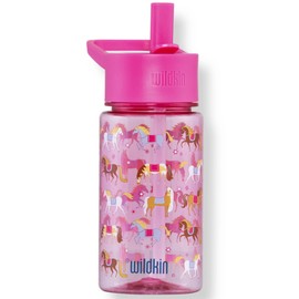 Wildkin Kids 16 Oz Water Bottle – BPA-Free Tritan, Leak-Proof Lid, Durable & Easy to Clean - Horses