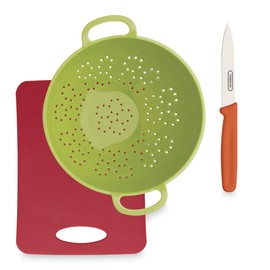 Farberware Healthy Eating Box Set, 3-Piece, Red and Green