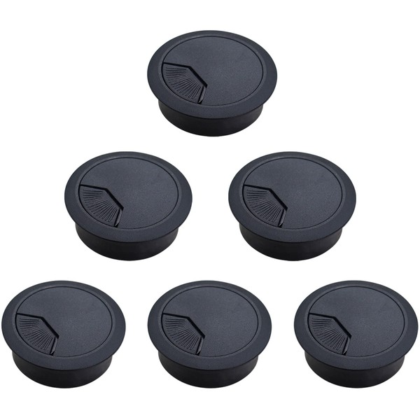 6 Pieces Desk Grommet, Desk Cable Hole, Cable Hole Cover,