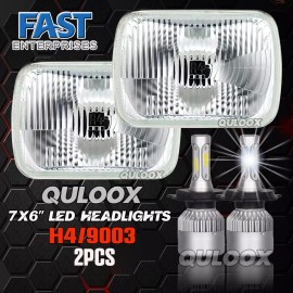 QULOOX 5x7" 7x6" For Toyota Pickup 1982-1995 Truck 4Runner LED Headlight Hi-Lo Beam